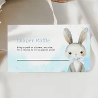 Blue Bunny Diaper Raffle Enclosure Card