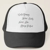 God's Timing Trucker Hat