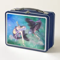 Pisces – Two Mermaids Swimming in a Loop Metal Lunch Box