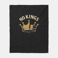 No Kings Minimal Clean Fleece Blanket