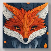 Red Fox Acrylic Photo Tile