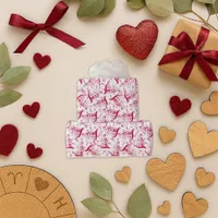 Elegant Red Script Love Holiday Wrapping Paper