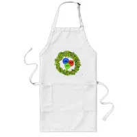 Apron - Holiday Wreath Ho Ho Ho