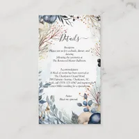 Ethereal Delicate Watercolor Serene Foliage   Enclosure Card