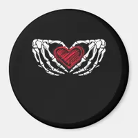 Skeleton Hands With Heart Classic Magnet