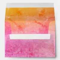 1974 Style Spectrum of Purple, Pink, & Orange, ZEA Envelope