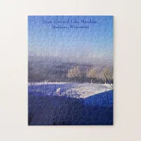 Snow Covered Lake Mendota, Madison, Wisconsin Jigsaw Puzzle