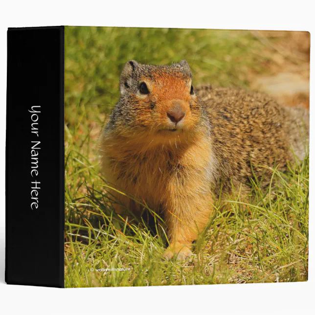 A Twitchy-Nosed Columbian Ground Squirrel 3 Ring Binder