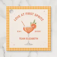 Love at First Spritz Citrus Bridal Shower Favor Tags