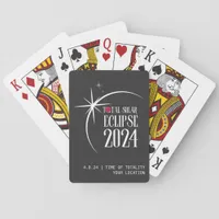 Solar Eclipse 2024 Location and Time Commemorative Poker Cards