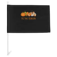 Tis The Season Football Pumpkin Spice Everything F Car Flag