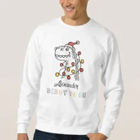 Dinosaur Winter Christmas Baby Shower  Daddy To Be Sweatshirt