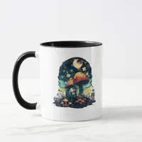 Cottagecore And Aesthetic Goblincore Mushroom Fair Mug