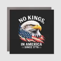 No Kings In America Classic Retro Graphic Car Magnet