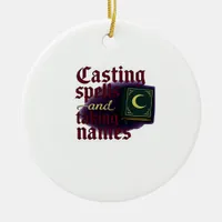 Whimsigoth Fantasy – Mystical Forests, Moons & Mag Ceramic Ornament