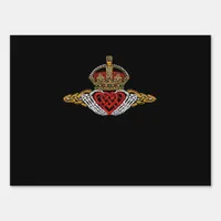 Skeleton Claddagh Color Sign