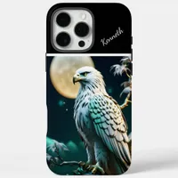 Eagle Silhouetted Against A Full Moon iPhone 16 Pro Max Case