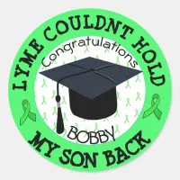 Proud Graduation Stickers for Lyme Patient