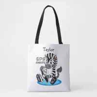 EDS Awareness Zebra Ribbon  Tote Bag