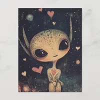 Adorable Little Alien Postcard