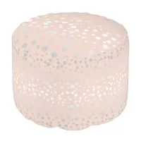 Rose Gold Polka Dots ID128 Pouf