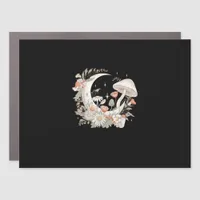 Aesthetic Moon Goblincore And Cottagecore Mushroom Car Magnet