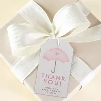 Umbrella Baby Shower Gift Tags