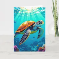 Have a Peaceful Birthday | Sea Turtle Card