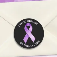 Cystic Fibrosis Awareness| We Need a Cure Classic Round Sticker