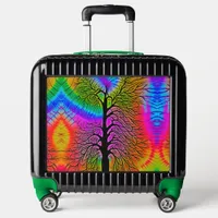 [Tree of Life] v2 Colorful Rainbow Tie-Dye Luggage