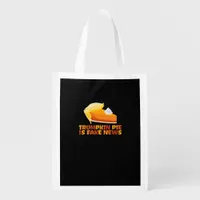 Trumpkin Pumpkin Pie Funny Thanksgiving Fitted Grocery Bag