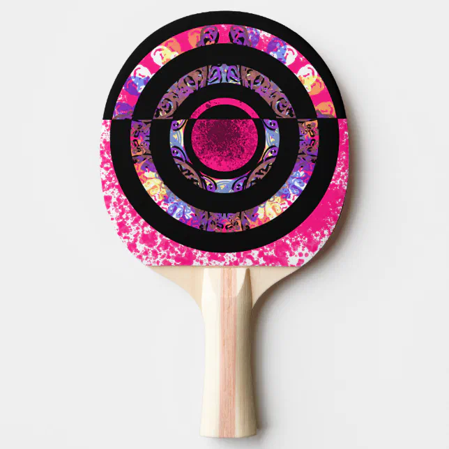 Modern Mandala 1 Ping Pong Paddle