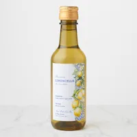 Homemade Limoncello Italian Blue Tile Floral Lemon Wine Label