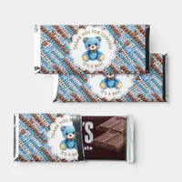 It's a Boy!  | Crochet Teddy Bear Baby Shower  Hershey Bar Favors