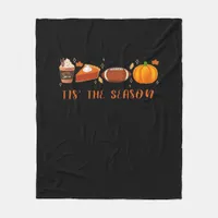 Autumn Tis The Season Fleece Blanket
