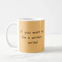 Orange Funny Writer's Tip Author Writer Gift Coffee Mug