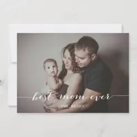 Modern Calligraphy Mother's Day Photo Card