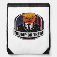 Trumpkin Or Treat Halloween - Political Costume Cl Drawstring Bag