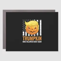 Make Halloween Great Again Trumpkin Funny Hair Pum Car Magnet