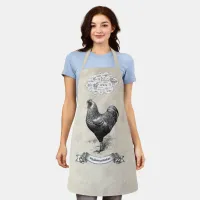 Mathemachicken Funny Math Chicken Pun Joke Apron