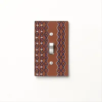 Organic Rust Earth Tone African Mudcloth Tribal Light Switch Cover
