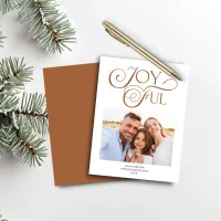 Budget Terracotta Caramel Christmas Joyful Photo