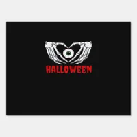 Eye Halloween - Skeleton Hands Heart Sign