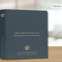 Simple Stylish Custom Logo Presentation Binder