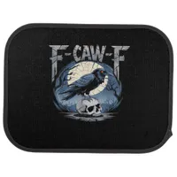 F-Caw-F Crow Moonlit Raven Classic Car Floor Mat