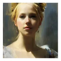 Blond Renaissance Princess Acrylic Print