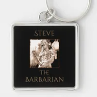 Barbarian Warrior Personalized  Keychain