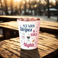 Stars, Stripes & BBQ Nights – Patriotic Party Paper Cups