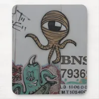 Graffitti Aliens Mouse Pad