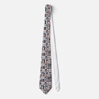 4th of July Generative Pattern Neck Tie